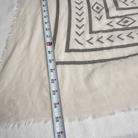 Wrap Skirt Sarong One Size Natural Beige Mini Swim Cover Up Tie Waist Boho - Picture 9 of 9